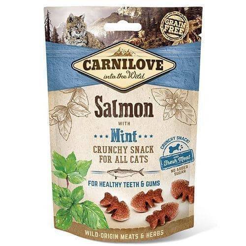Carnilove Salmon with Mint Crunchy Snack for Cats 50g