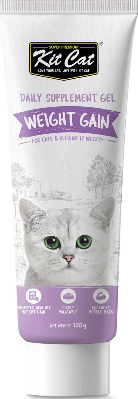Kit Cat Daily Nutritional Supplement Gel For Cats & Kittens Weight Gain (120g)