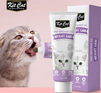 Kit Cat Daily Nutritional Supplement Gel For Cats & Kittens Weight Gain (120g)
