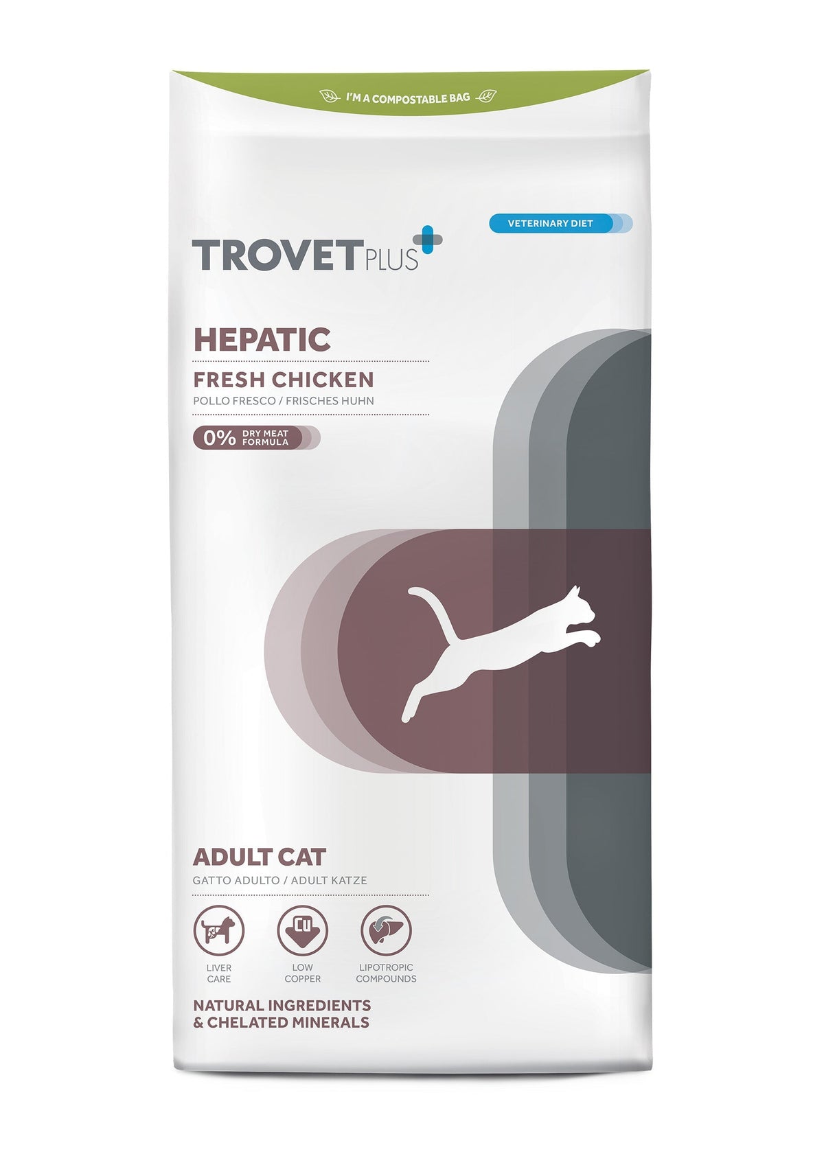 Trovet Plus Adult CAT Hepatic Chicken Veterinary Diets 2,5kg