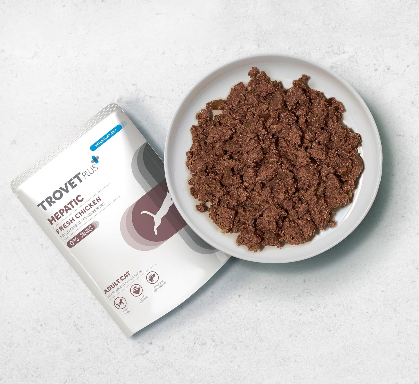 Trovet Plus Pouch Cat Hepatic Veterinary Diets Wet Food 85g