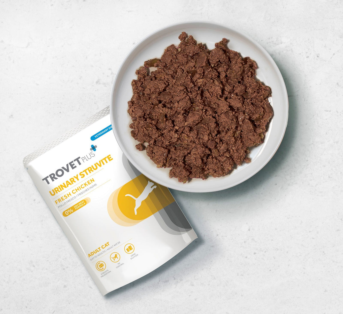 Trovet Plus Pouch Cat Urinary Struvite Veterinary Diets Wet Food 85g