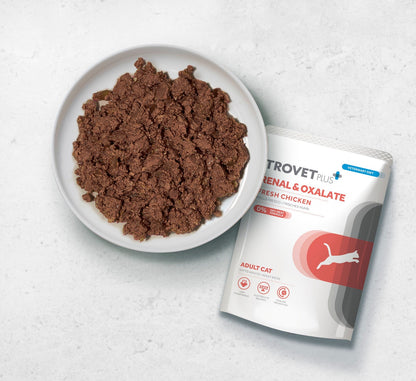 Trovet Plus Pouch Cat Renal Oxalate Veterinary Diets Wet Food 85g