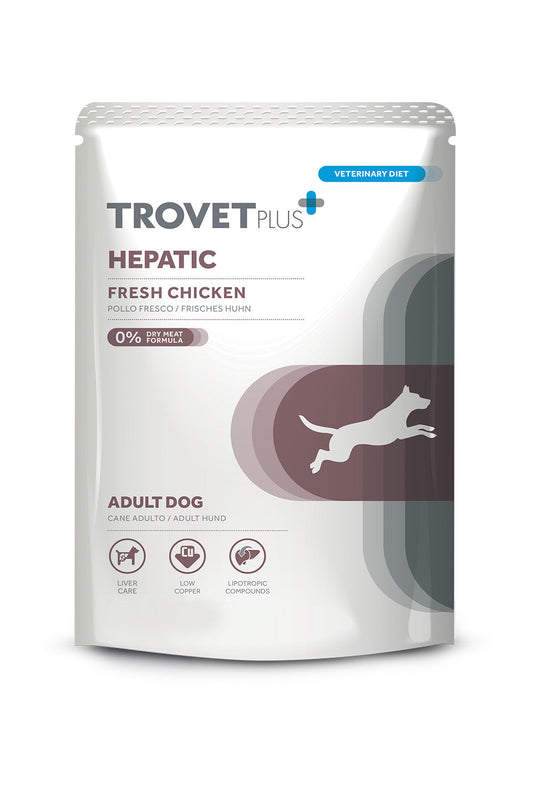 Trovet Plus Pouch Dog Hepatic Veterinary Diets Wet Food 300g