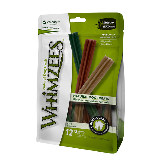 Whimzees Stix Medium 12+2Pcs