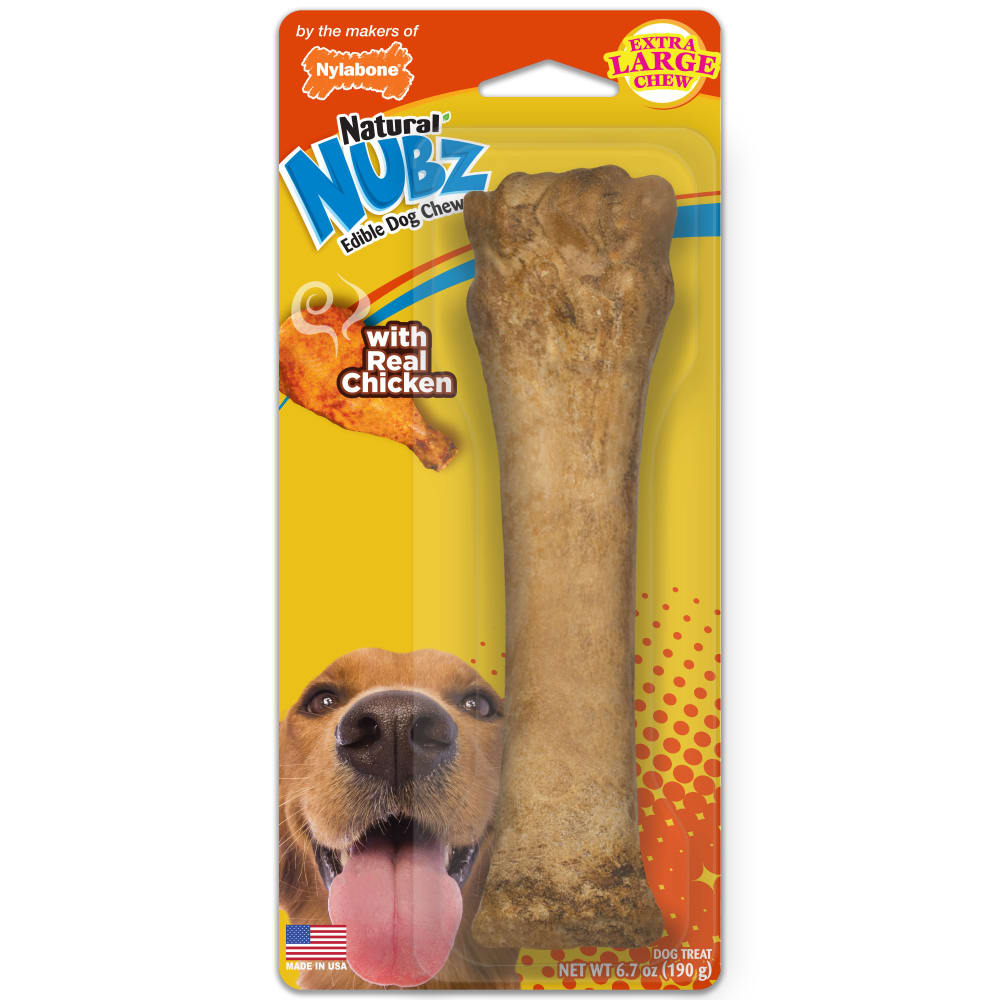 Nylabone Nubz Chicken 1-Count XL – Extra-Large Edible Chicken Dog Treat UAE