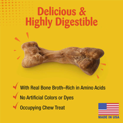 Nylabone Nubz Ham with Bone Broth 1-Count Giant – Premium Edible Ham Dog Treat UAE