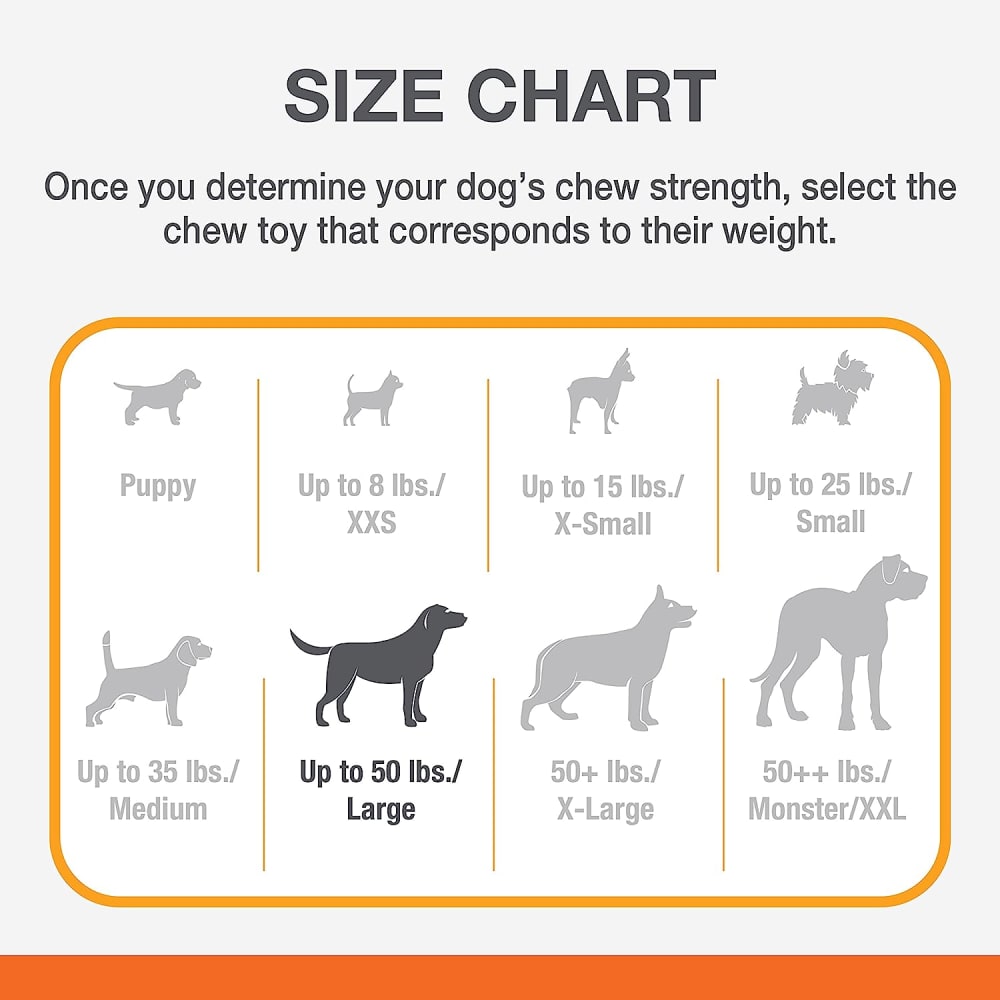 Nylabone Power Chew Barbell Peanut Butter Giant/Souper – Barbell-Shaped Nylon Chew for XL Dogs UAE