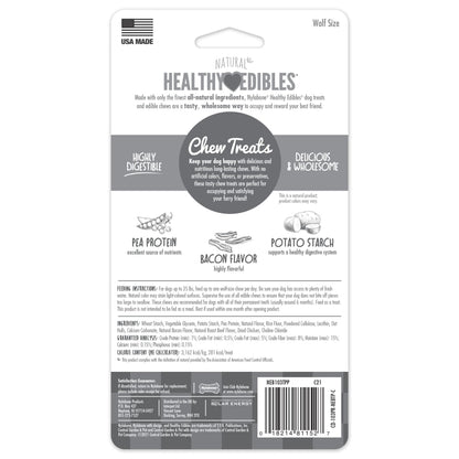 Nylabone Healthy Edibles Longer Lasting Bacon 2-Count Wolf – Long-Lasting Bacon Dog Treat UAE