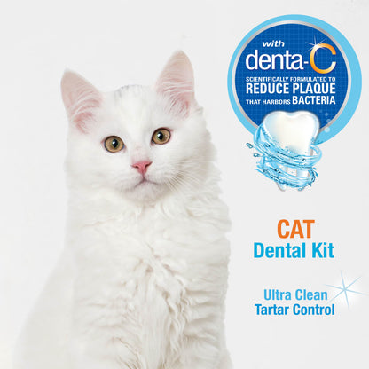 Nylabone Advanced Oral Care Cat Dental Kit – Cat Toothbrush & Toothpaste Set UAE