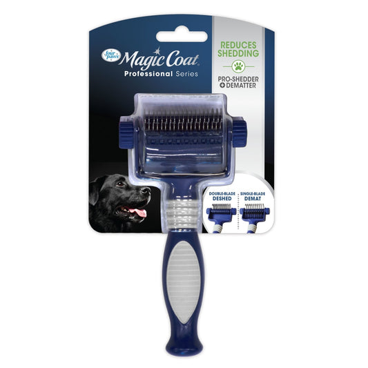 Four Paws Magic Coat Professional Series 2-In-1 Quick Shed Dematter Tool One Size