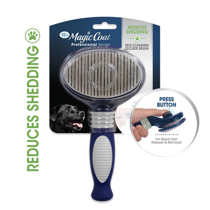 Four Paws Magic Coat Professional Series Self Cleaning Slicker Large One Size