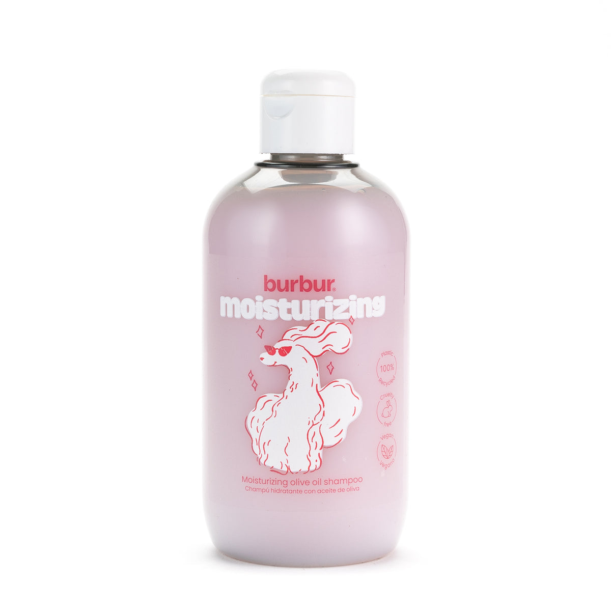 Burbur Dog and Cat Moisturizing Olive Oil Shampoo (400 ml) - Made in Spain