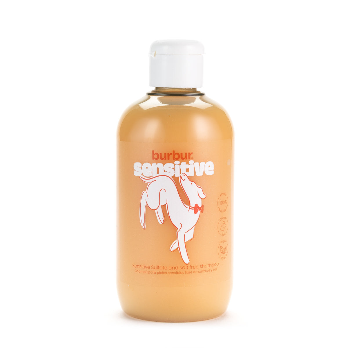Burbur Dog and Cat Sensitive Sulfate & Salt Free Shampoo (400 ml) - Made in Spain