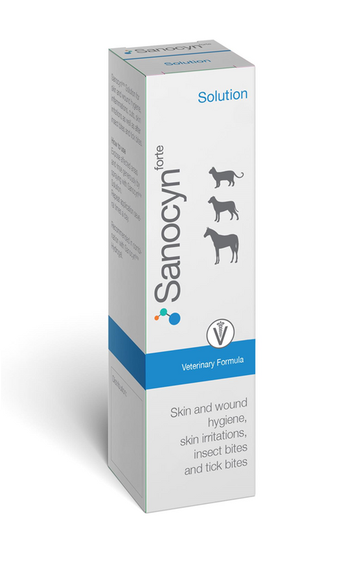 Sanocyn Dogs and Cats Skin Care Solution - HOCL latest technology solution (75 ml)