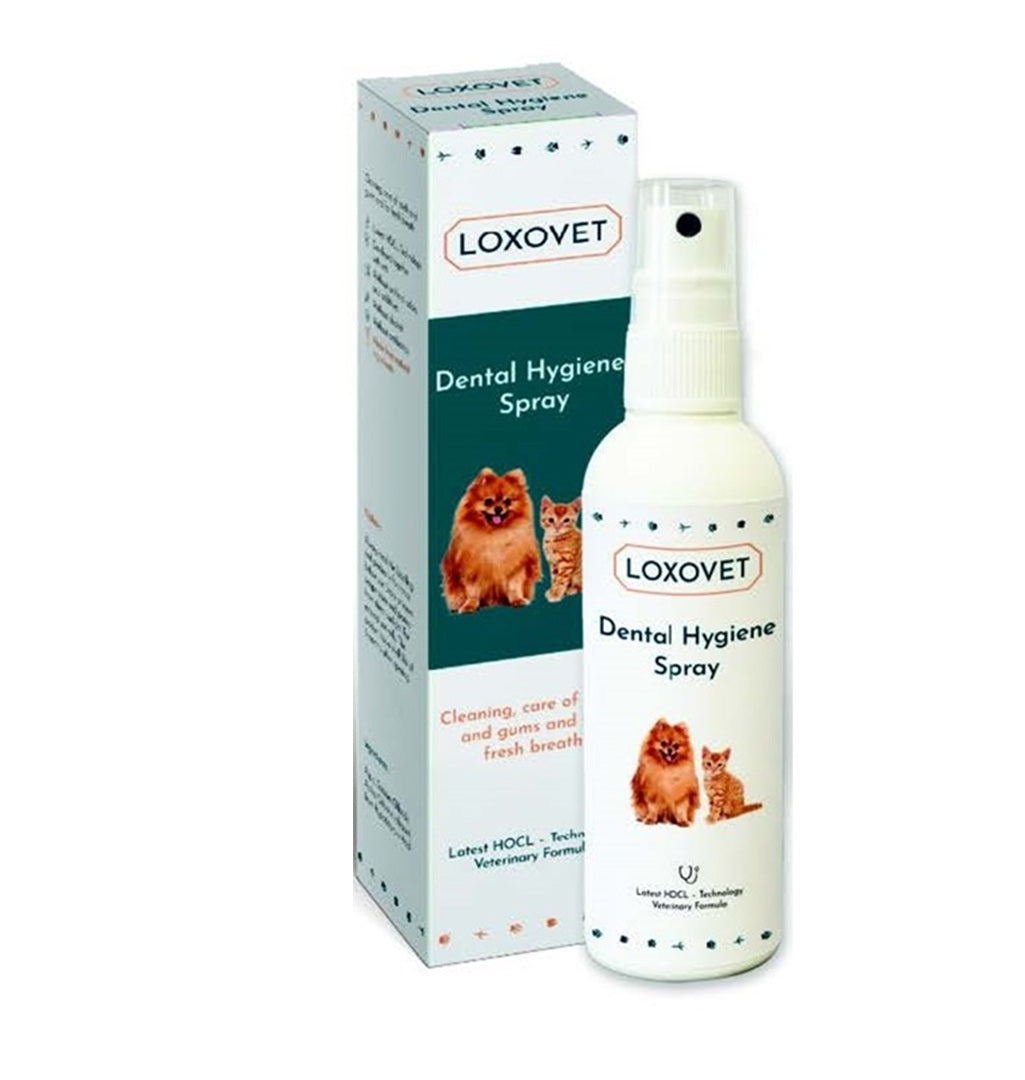 Loxovet Dental Hygiene Spray for Dogs and Cats with Natural Ingredients (100 ml)
