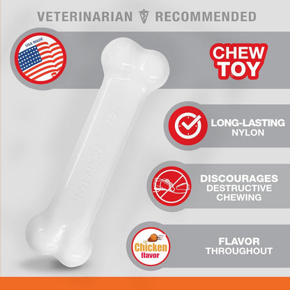 Nylabone Power Chew Bone Chicken Petite – Small Nylon Chew Toy for Small Dogs UAE