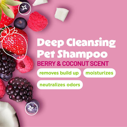 TropiClean Berry & Coconut Deep Cleansing Shampoo for Cats and Kittens, 12oz