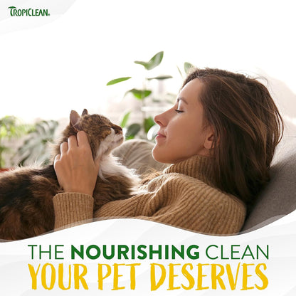 TropiClean Gentle Coconut Hypoallergenic Cat and Kitten Shampoo, 12oz