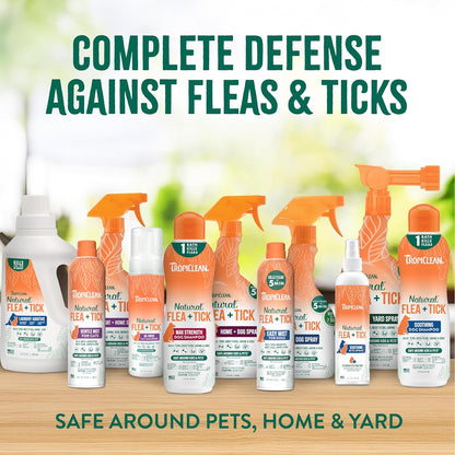 TropiClean Natural Flea & Tick Easy Mist Spray for Dogs - 14 oz