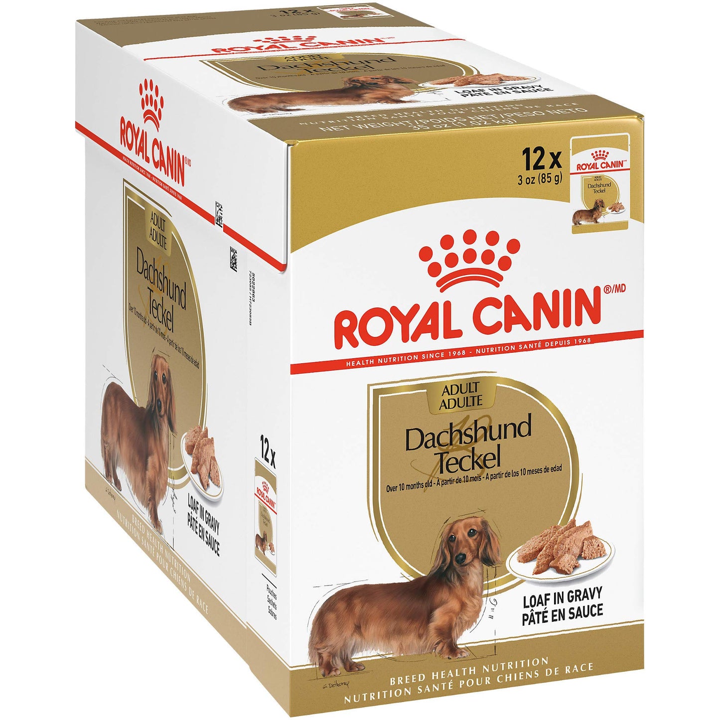 Royal Canin Breed Health Nutrition Dachshund Adult (Wet Food - Pouches) Pack of 12