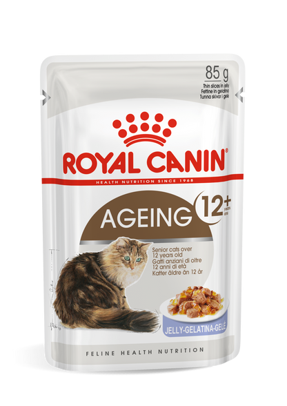 Royal Canin Feline Health Nutrition Ageing +12 Gravy (WET FOOD - Pouches) Pack of 12