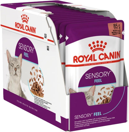 Royal Canin Feline Health Nutrition Sensory Feel (WET FOOD - POUCH) 85G Pack of 12