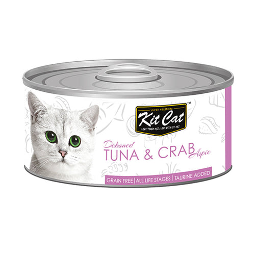Kit Cat Grain Free Tuna & Crab Topper Wet Cat Food 80g