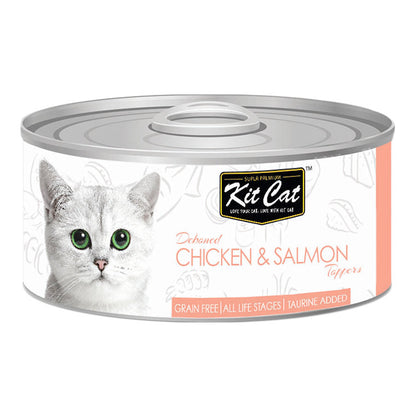 Kit Cat Chicken & Salmon Toppers 80g