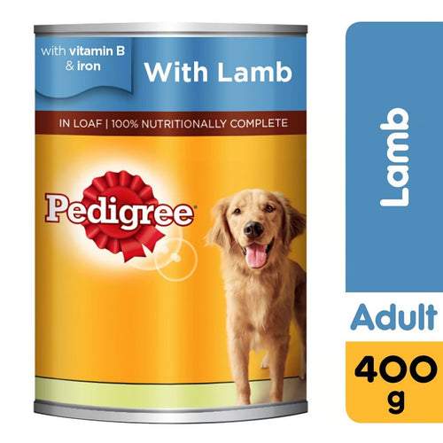 Pedigree Chum Lamb Wet Dog Food 400g | Tender Chunks in Jelly | UAE