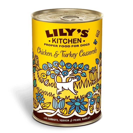 Lily's Kitchen Chicken & Turkey Casserole Wet Dog Food (400g)