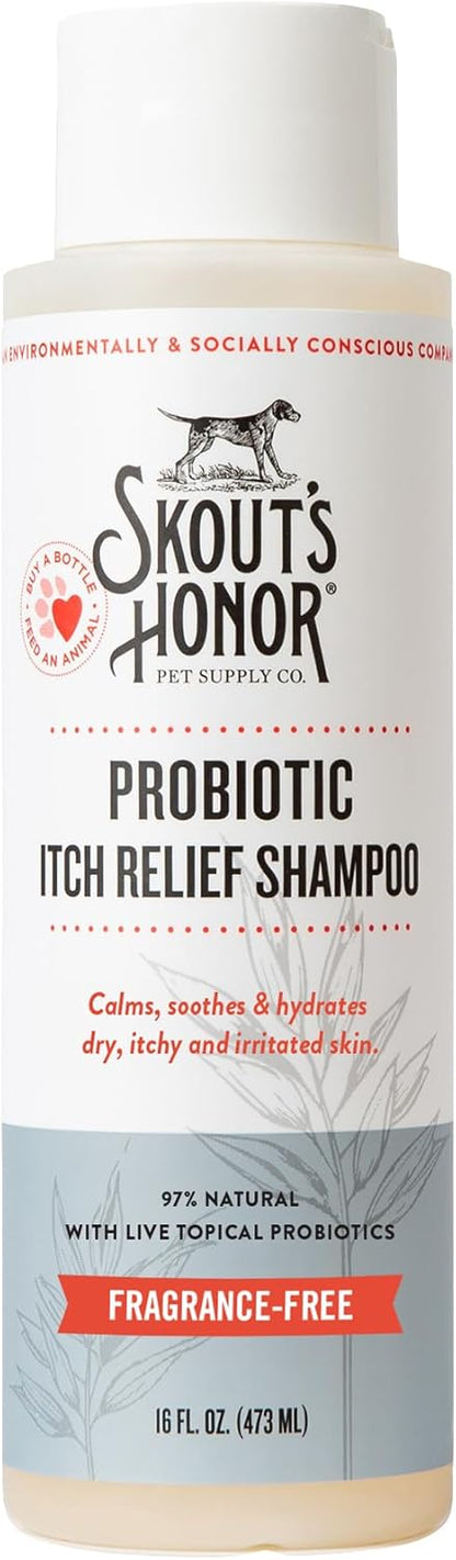 Skouts Honor Probiotic Itch Relief Shampoo 475ML/16Oz Pet Essentials & Wellness