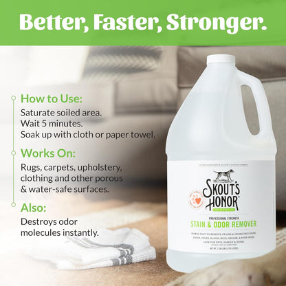 Skouts Honor Stain & Odor Remover 3.7 Liters Pet Essentials