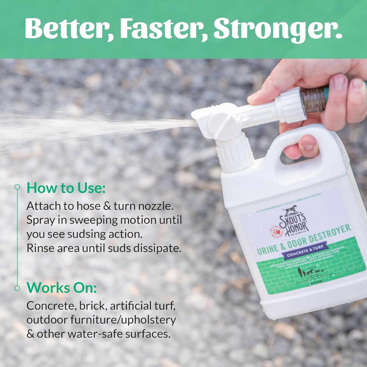 Skouts Honor Urine & Odor Destroyer Concrete & Turf 950 ML Pet Essentials