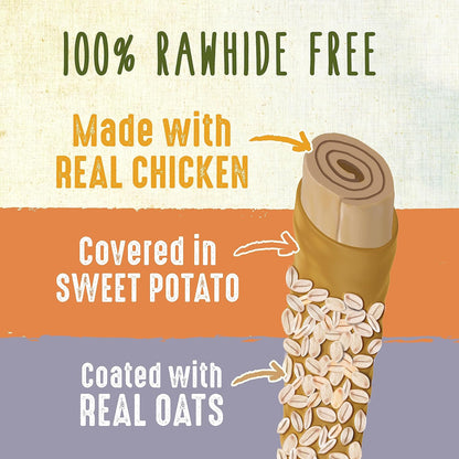 Cadet 2 pk. Smart Hide Rawhide Free Oats w/ Display Dog Treats & Chews
