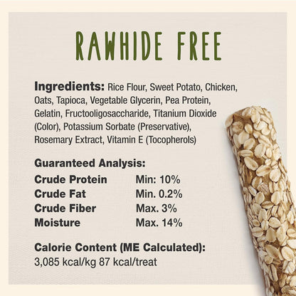 Cadet 2 pk. Smart Hide Rawhide Free Oats w/ Display Dog Treats & Chews
