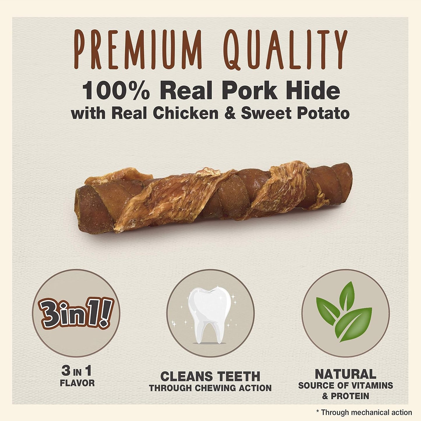 Cadet 6 pk. Chicken & Sweet Potato Triple Chew Treat Dog Treats & Chews