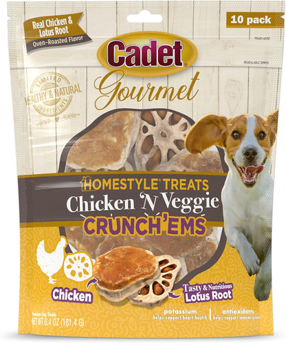 Cadet 10 pk Chicken N Veggie Crunchems Dog Treats & Chews