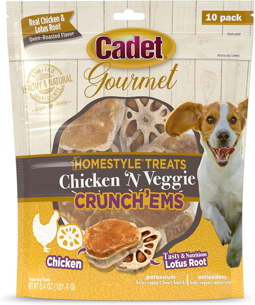 Cadet 10 pk Chicken N Veggie Crunchems Dog Treats & Chews