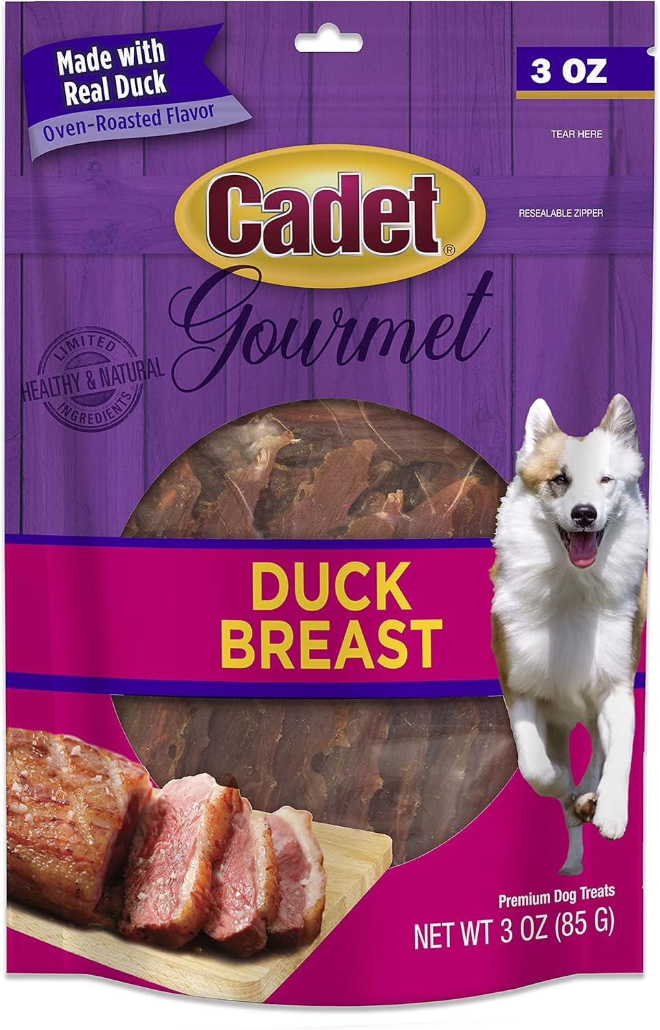 Cadet 3 oz. Duck Breast Dog Treats & Chews