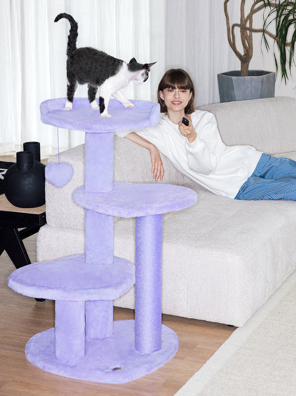 VETRESKA Heartpurrple Cat Climber (Four Platforms)