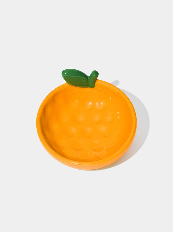 VETRESKA Tangerine Ceramic Pet Bowl