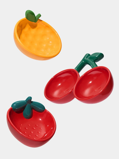 VETRESKA Tangerine Ceramic Pet Bowl