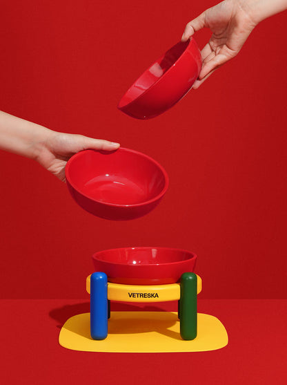 VETRESKA Chroma Pet Bowl & Mat Set (M)