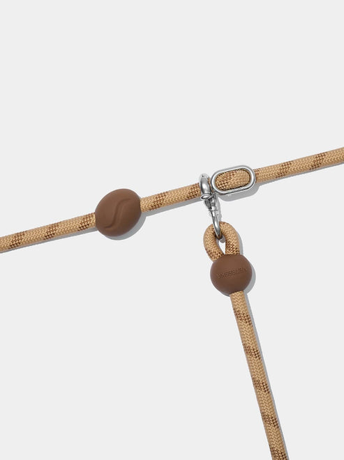 VETRESKA Connect Hands-Free Rope Leash for Pets (Coffee)