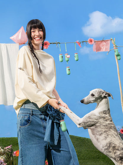 VETRESKA Flora Pet Poop Bags & Dispenser Set (1 Dispenser + 7 Rolls)