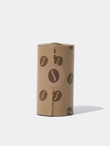 VETRESKA Coffee Pet Poop Bags & Dispenser (1 Dispenser + 1 Roll)