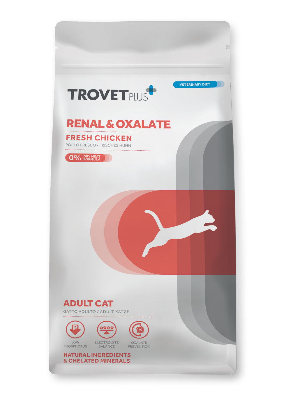 Trovet Plus Adult Cat Renal Oxalate Chicken Dry Food 2.5 Kg