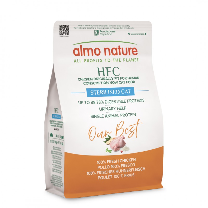 Almo Nature Adult Sterilised - Chicken Dry Food 300gms