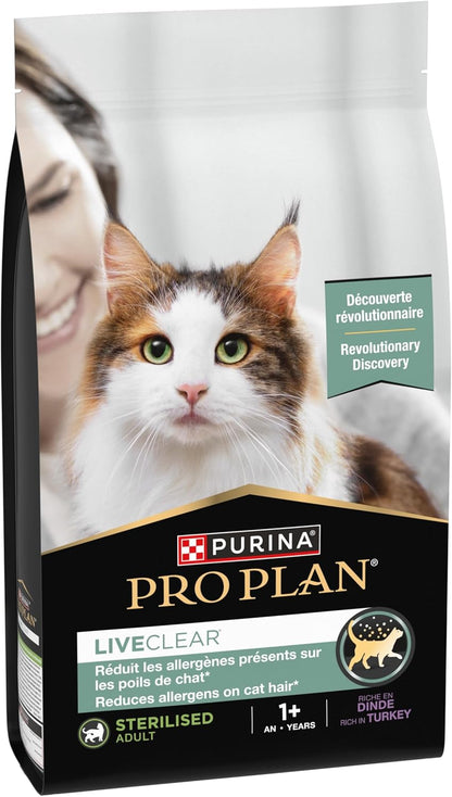 Pro Plan STERILIZED CAT TURKEY LIVECLEAR DRY FOOD 1.4kg